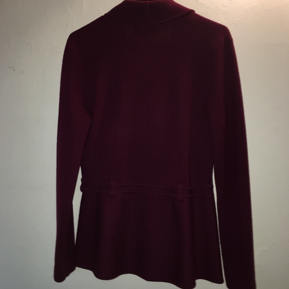 Jones New York Burgundy Cardigan Sweater Size Med - Picture 5 of 5